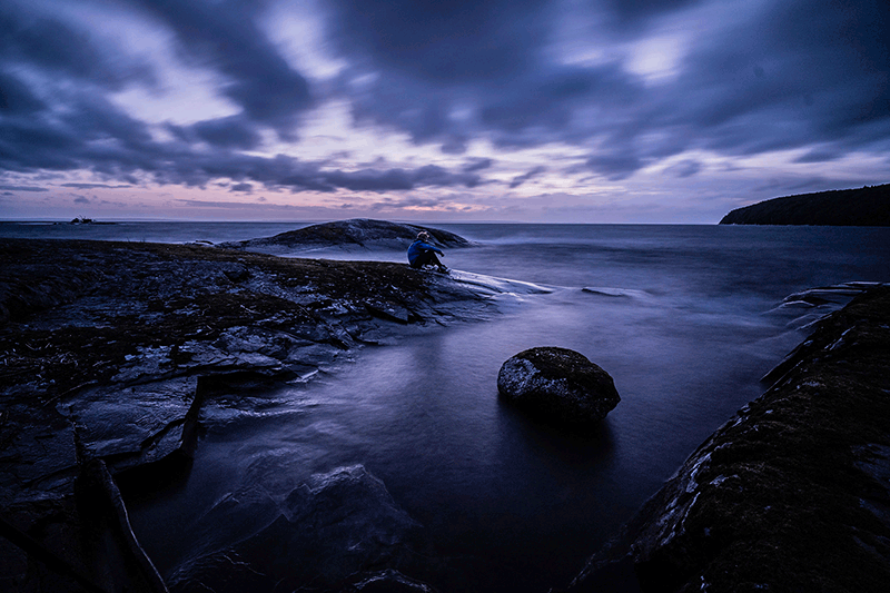 Portrait in landscape